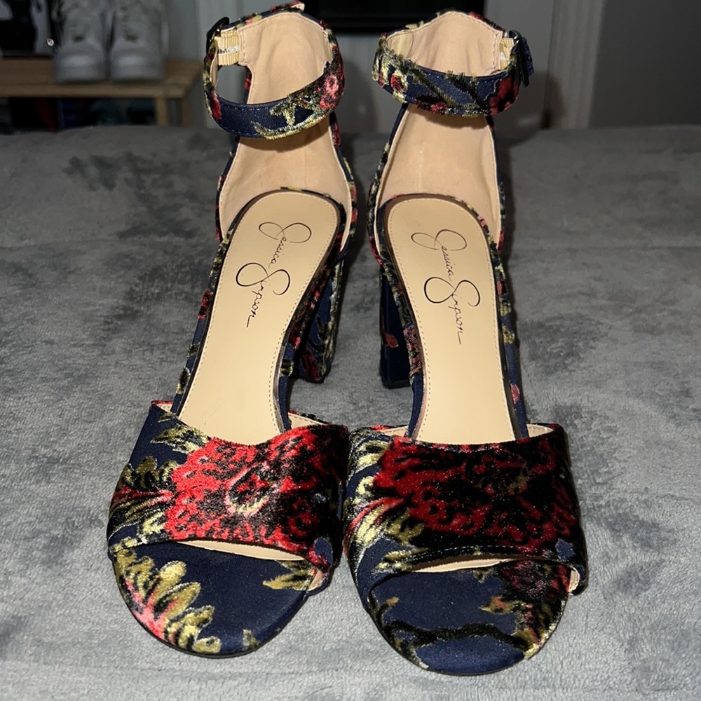 Jessica Simpson Floral Heels